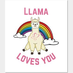 Llama Love Sweetheart Posters and Art